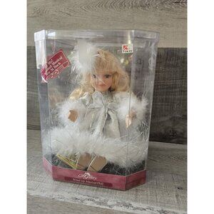 Animated Musical Christmas Doll Plays Music Box Windup Porcelain Doll Kmart